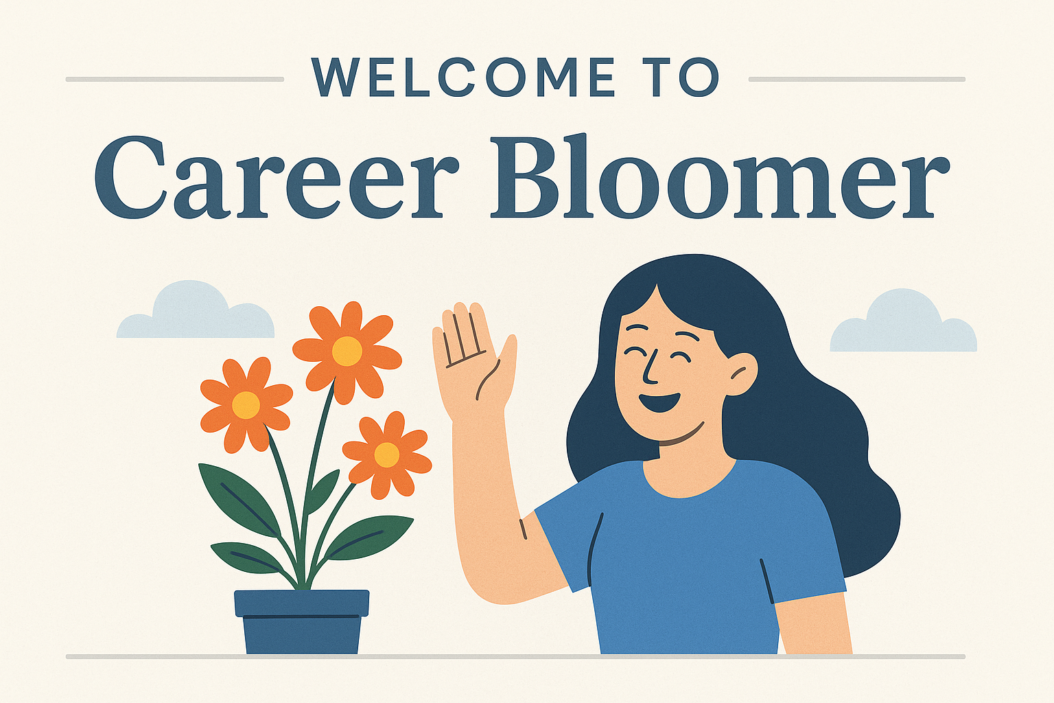 Welcome to Career Bloomer illustration