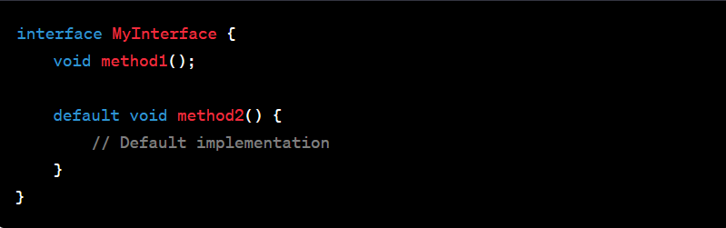 Default Methods